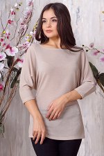 Блуза 225. Бежевый. Блестки