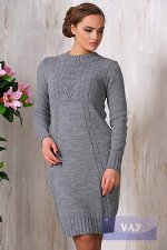 Платье жен. 2054 03-04 серый
