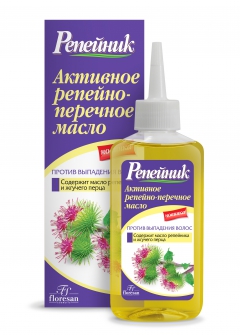 ФН-82 Активное перечно - репейное масло "Репейник" против выпадения волос 100мл