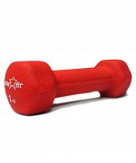 Гантель неопреновая STAR FIT DB-201 1 кг, красная (1 шт.)