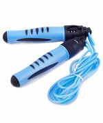Скакалка STAR FIT RP-102 ПВХ со счетчиком, синий/черный, 3м