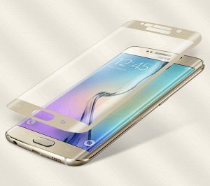 Золото. Стекло Full Screen на телефон Samsung Galaxy