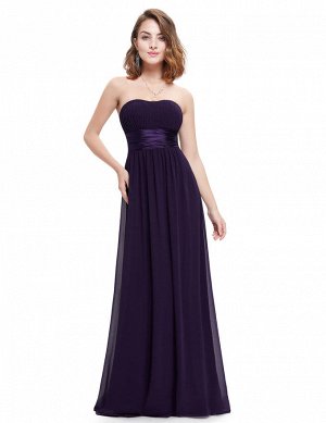 Классическое фиолетовое платье в пол
