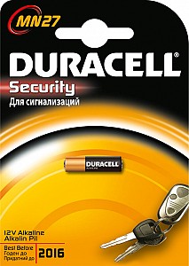 DURACELL Батарейка алкалиновая Для электронных приборов 12V MN27 1шт