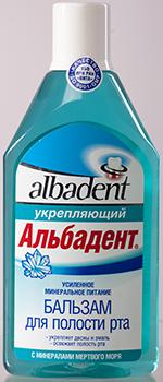 В-427  Альбадент Бальзам укрепляющий с минералами Мертвого моря, 400 мл