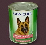 Мон Шер 410гр  д/с ж/б кус. мясного ассорти в желе