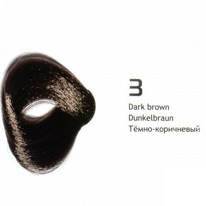 NA 3 темно-коричневый крем-краска для волос с кератином «Non Ammonia» 100мл