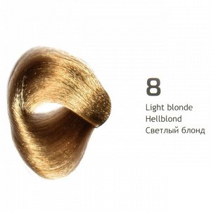 NA 8 насыщенный светлый блонд крем-краска для волос с кератином «Non Ammonia» 100мл
