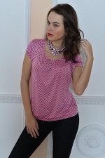 Блуза с круглым вырезом