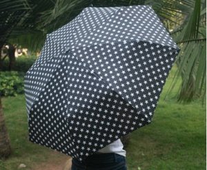 Зонт складной со звездочками
