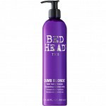 Tigi Bed Head Dumb Blonde Purple Toning Shampoo - Шампунь-корректор для светлых и осветленных волос, 400 мл.