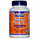Now Foods, Омега 3-6-9, 1000 мг, 250 мягких капсул