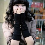 Митенки трикотажные