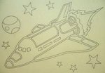 Трафарет A5 &quot;Ракета&quot;