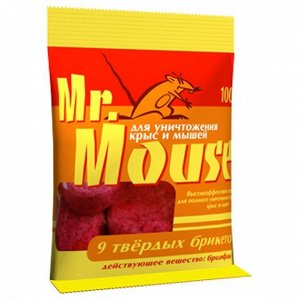 АВАНТИ  Mr. Mouse Парафин брикет от грызунов 100гр (10 таблеток)