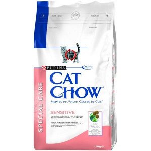 CatChow д/кош с чувствительным пищеварением 1,5кг (1/8)