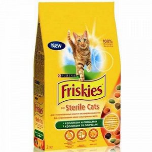 Friskies д/кош стерил/кастрир Кролик/Овощи 300гр (1/10)