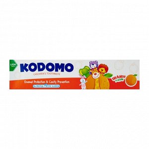 LION "Кодомо" Зубная паста  80гр "Апельсин" (Orange) /144шт/ Таиланд, (англ.версия)