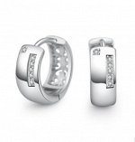Серьги из стерлингового серебра украшенные искусственными камнями