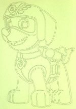 Трафарет A4 &quot;Щенок 2&quot;