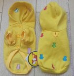 Куртка на флисе Мишки желтый цвет