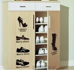 Наклейки на шкаф/коробки с обувью