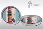 Поднос &quot;Макарони&quot; арт.37661 (33x4см, из окрашенного черного