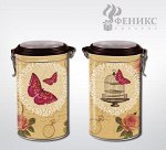 Емкость для сыпучих продуктов &quot;Розовая бабочка&quot; арт.37637 (1