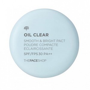 Компактная пудра для лица The Face Shop OIL CLEAR SMOOTH&BRIGHT PACT SPF30 PA++, 9g