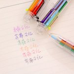 Ручка с 6 цветами. Размер: 14 см.