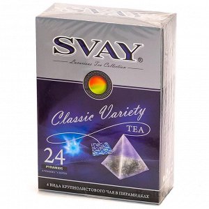 Чай Уникально и привычно одновременно. SVAY Classic Variety — собрание лучших чайных традиций в удобной упаковке. Классические вкусы черных и зеленых чаев станут достойным подарком для близких людей.
