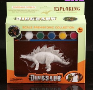 Модель динозавра для раскрашивания В комплекте кисточки и краска
