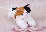 Мягкая игрушка кошка Кот. Материал: плюш. Размер: 24 см. Цвет: ТЕМНО-КОРИЧНЕВЫЙ