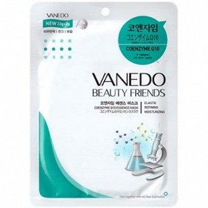 640203 "All New Cosmetic" "Vanedo" "Beauty Friends" Стимулирующая кожу маска для лица с коэнзимом Q10 25гр. 1/800