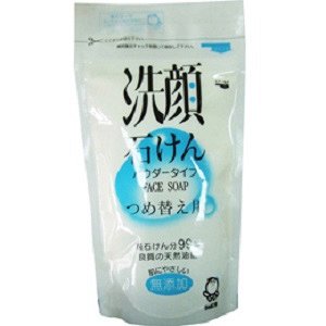 008322 "SHABONDAMA" Натуральное порошковое мыло для умывания лица 80 гр. (мягкая эконом. упаковка) 1/30