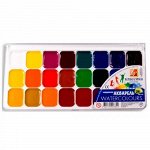 Краски акварельные медовые 24цв &quot;Классика&quot; без кисти пласт.уп 19С1294-08 Луч {Россия}