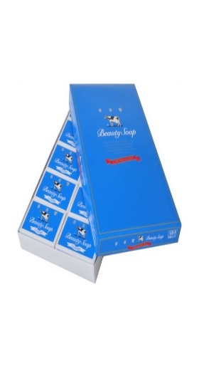 Молочное освежающее мыло Beauty Soap "Чистота и свежесть" синяя упаковка (кусок 85 гр) × 10 шт
