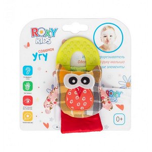 ROXY-KIDS - Игрушка развивающая на руку с прорезывателем Совенок "Угу"