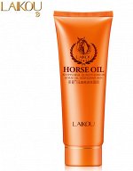 Пенка для умывания и очищения кожи лица с лошадиным жиром LAIKOU Horse Oil 100гр