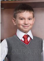 Практичный галстук в полоску, 30 см