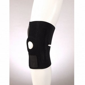 Фиксатор Ортез коленного сустава разъемный с пластинами;FOSTA ортез коленного сустава разъемный с пластинами выполнен из неопрена, снабжен надпателлярным отверстием с застежкой велькро, усилен кольцев