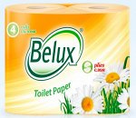 Бумага туал. BELUX Персик 2-х сл. 4шт