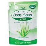 Крем-мыло для тела "Wins Body Soup aloe" с экстрактом алоэ и богатым ароматом (мягкая упаковка) 400 мл/20