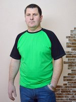 Футболка мужская &quot;реглан&quot; зеленый