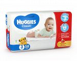 Подгузники Хаггис Классик Миди Jumbo Pack 3 (4-9кг) 58шт