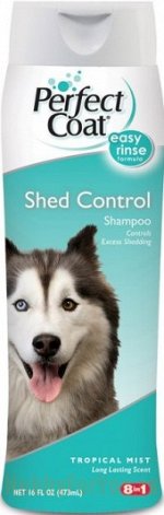 8in1 шампунь для собак PC Shed Control против линьки с тропическим ароматом 473 мл