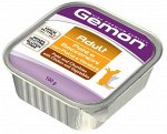 Gemon Cat консервы для котят паштет курица 100г