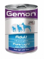 Gemon Dog Light консервы для собак облегченный паштет тунец 400г