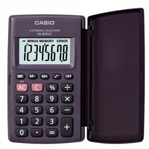 Калькулятор 8 разрядов CASIO HL-820LV 18х62х102 мм (35384) черный CASIO {Китай}