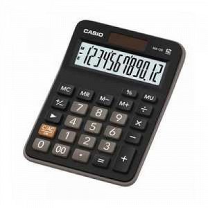 Калькулятор 12 разрядов CASIO MX-12B 2 питания 29х106.5х147 мм (537016) черный CASIO {Филиппины}